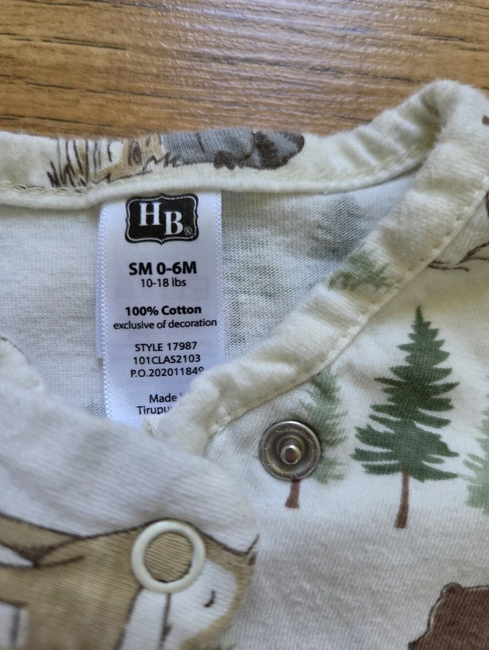 Baby Gown Lot - Copper Pearl, Hudson Baby, Milkbarn - Bison Giraffe Woodland